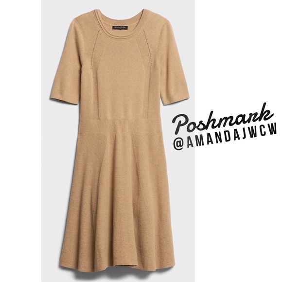 Banana Republic Fit-and-Flare Sweater Dress - NWT! - Picture 6 of 9